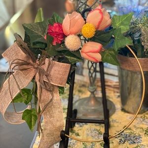 Lily Metal Wreath
